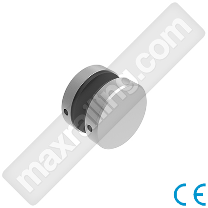 Връзка Ø40мм за стъкла от 8мм. до 17,52мм. Неръждаема стомана AISI 304. Сатенирана.